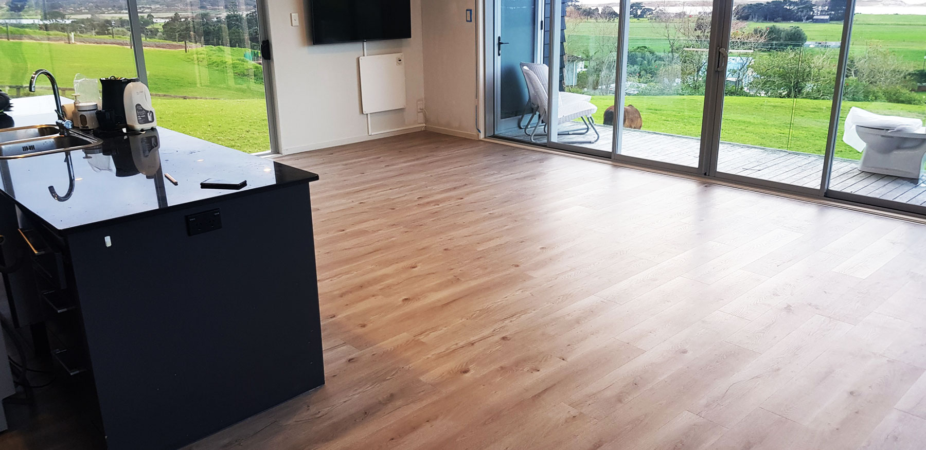 DualCore SPC Acacia flooring detail showing unique wood-grain variation